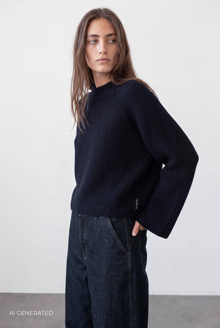 BL-ALVINA ART 2 Knit Navy