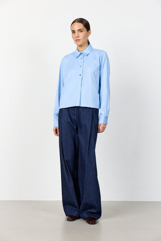 LR-ISLA SOLID 136 Shirt Light blue