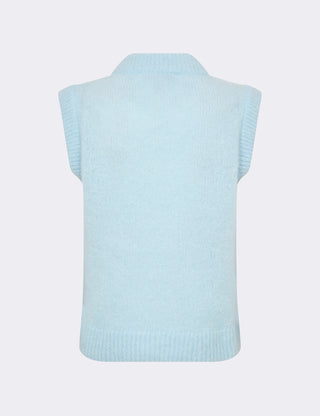 LR-NOREEN 5 Waistcoat Light blue