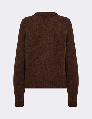 LR-NOREEN 1 Pullover Dark brown