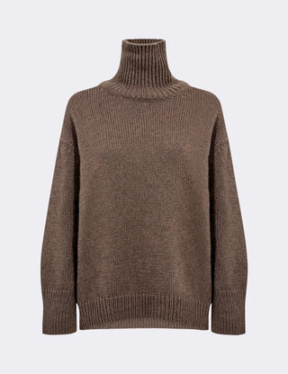 LR-PERLE 3 Pullover Light brown