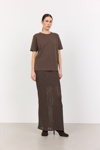 LR-LAICA 1 Skirt Dark brown
