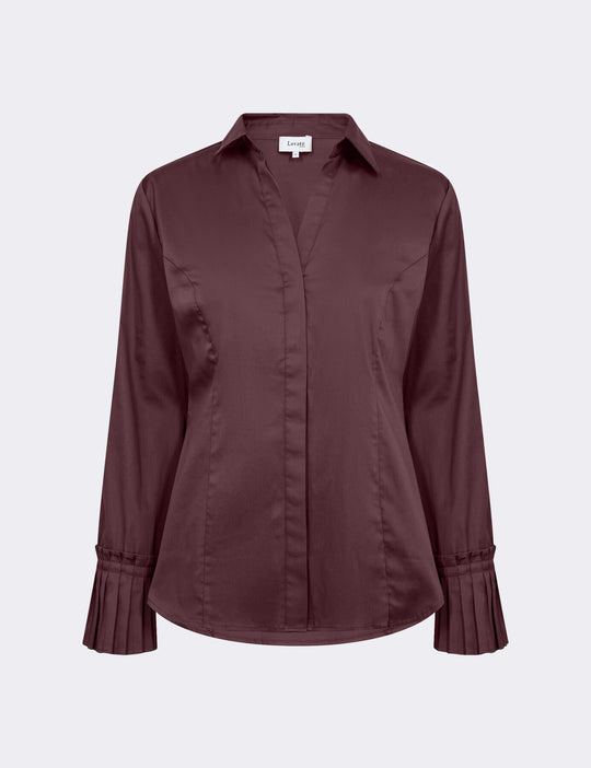LR-ISLA SOLID 130 Shirt Bordeaux