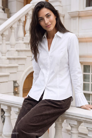 LR-ISLA SOLID 130 Shirt White