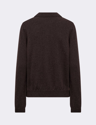 LR-ISMAILA 6 Cardigan Dark brown