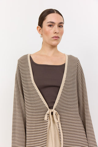LR-LILY 2 Cardigan Dark Sand