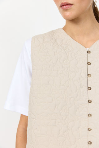 LR-PIPPA 2 Waistcoat Light sand