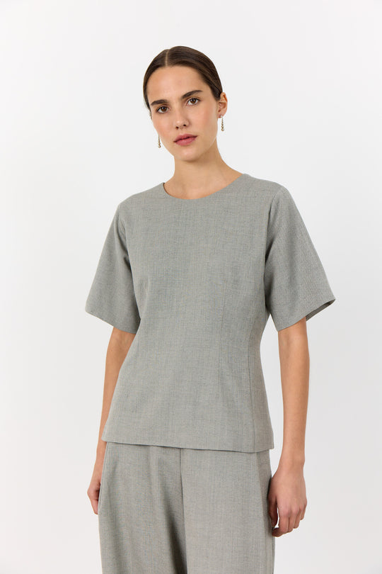 LR-NELLY 2 Top Light grey