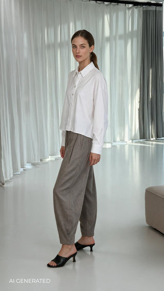 LR-ISLA SOLID 136 Shirt White