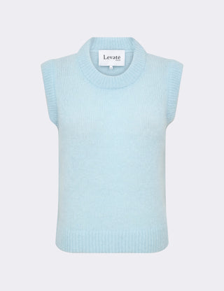 LR-NOREEN 5 Waistcoat Light blue