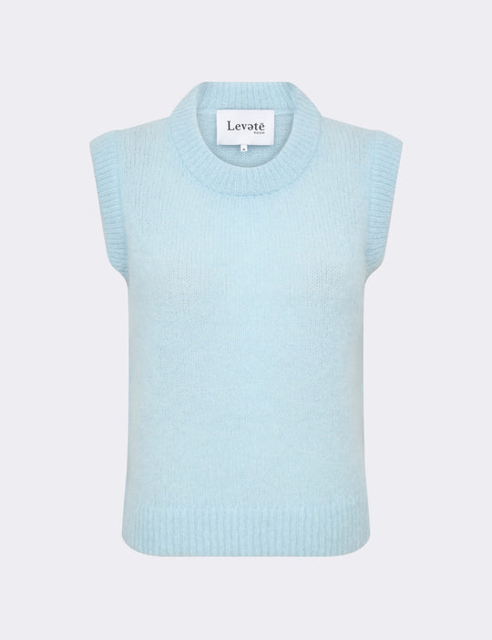 LR-NOREEN 5 Waistcoat Light blue