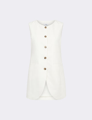 LR-LAURA 2 Waistcoat Off white