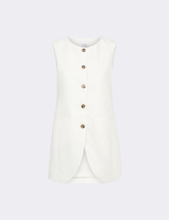 LR-LAURA 2 Waistcoat Off white