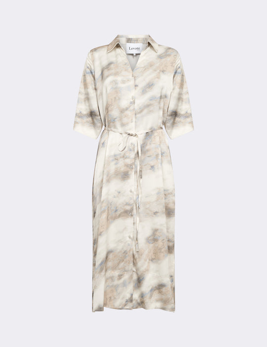 LR-LUISA 3 Dress Light sand