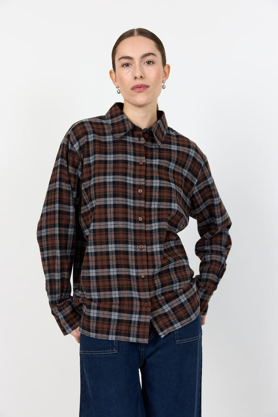 LR-ODANSA 2 Shirt Dark brown