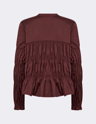 LR-ISLA SOLID 146 Shirt Dark brown