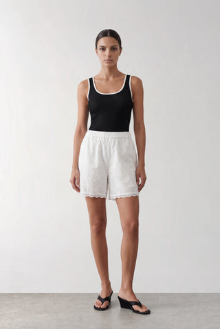 LR-ROW 3 Shorts Off white