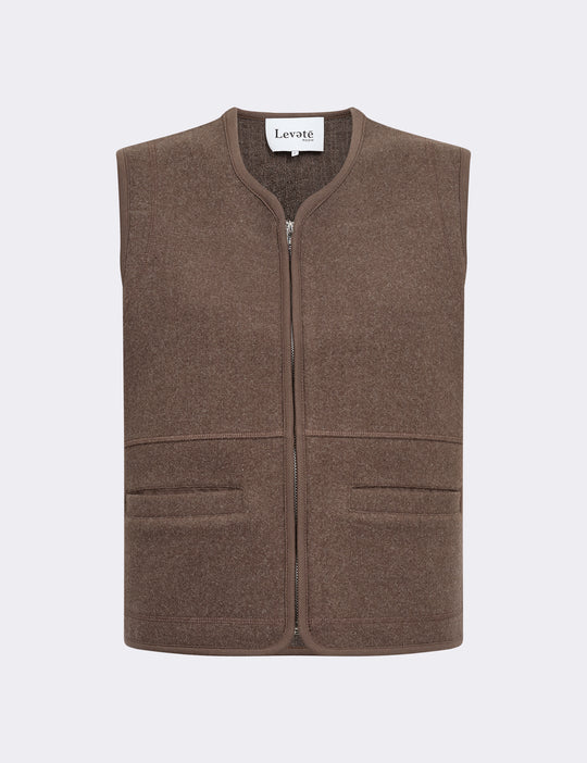 LR-SANNIE 2 Waistcoat Brown