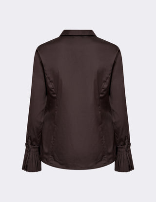 LR-ISLA SOLID 130 Shirt Dark brown