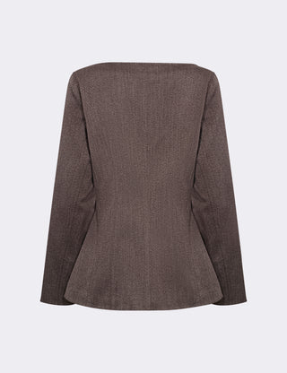 LR-OBASSIE 3 Blazer Dark brown