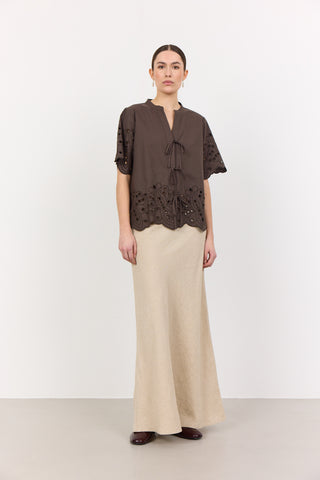 LR-GROLET 8 Shirt Dark brown