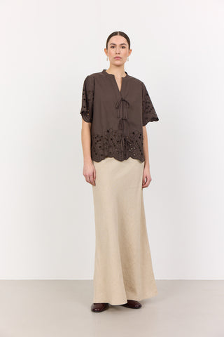 LR-GROLET 8 Shirt Dark brown