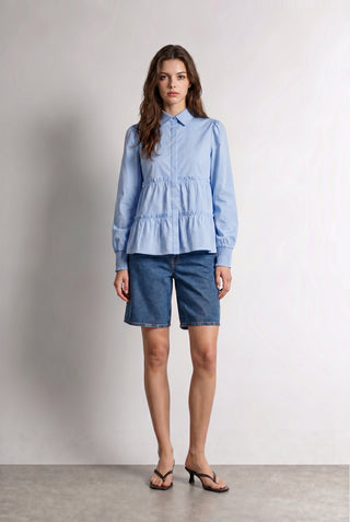 LR-ISLA SOLID 95 Shirt Light blue