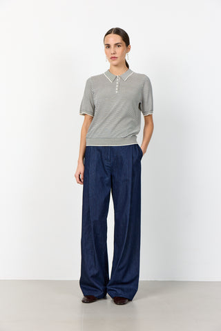 LR-PIETTA 5 Pants Dark blue