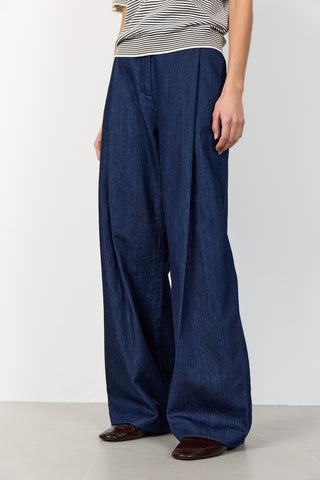 LR-PIETTA 5 Pants Dark blue