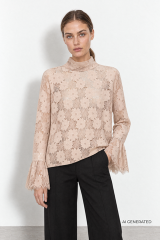 LR-UDON 1 Blouse Sand