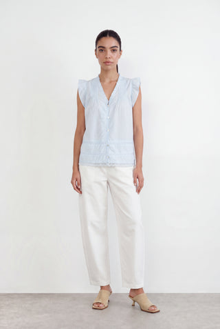 LR-ROSY 2 Blouse Light blue