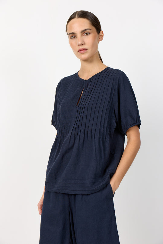 LR-NAJA 54 Blouse Dark blue