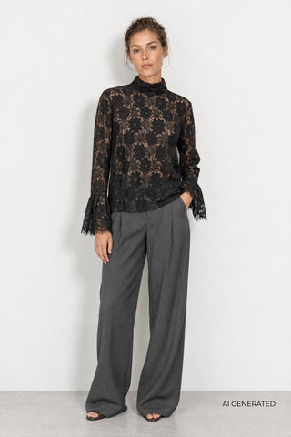 LR-UDON 1 Blouse Black