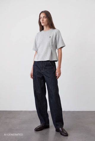 BL-ALONA ART 3 T-shirt Light grey