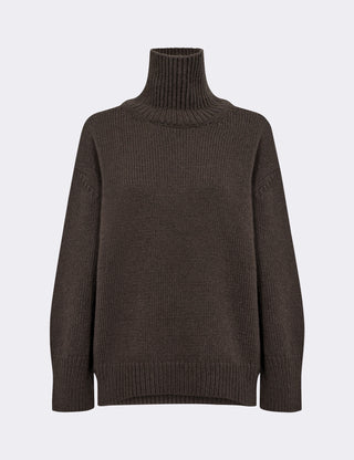 LR-PERLE 3 Pullover Dark brown