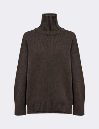 LR-PERLE 3 Pullover Dark brown