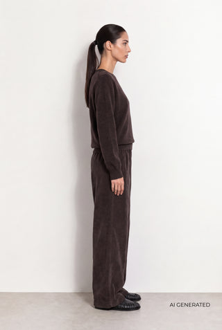 LR-ISMAILA 24 Pullover Dark brown