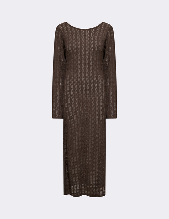 LR-LAICA 4 Dress Dark brown