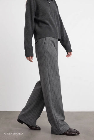 BL-AGNITA 2 Pants Dark grey