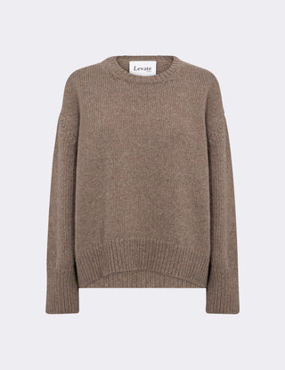 LR-PERLE 1 Pullover Light brown