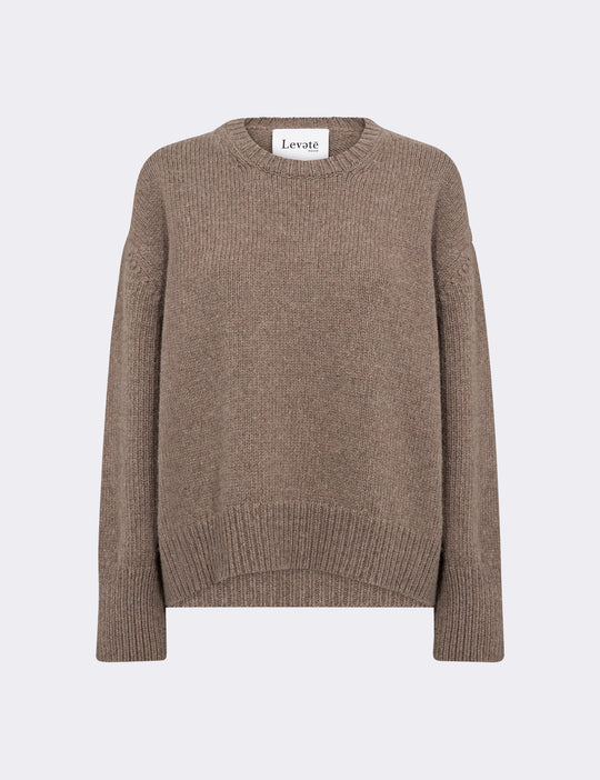 LR-PERLE 1 Pullover Light brown