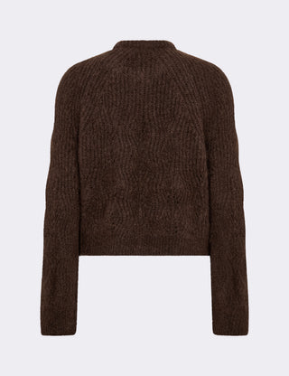 LR-NOREEN 15 Cardigan Dark brown