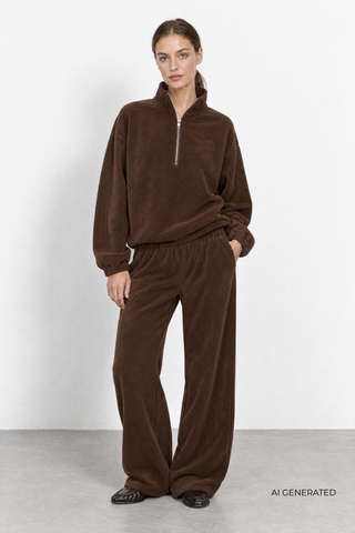 LR-URIELA 1 Pants Dark brown