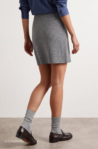 LR-THILDA 1 Skirt Dark grey