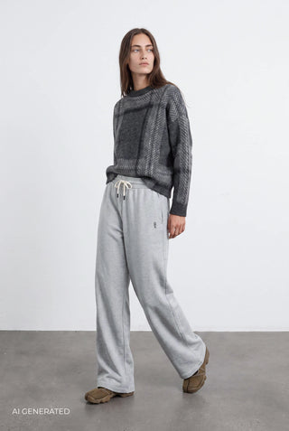 BL-ALESSIA ART 2 Pants Light grey