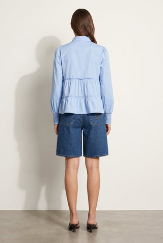 LR-ISLA SOLID 95 Shirt Light blue
