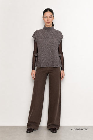 LR-TELA 1 T-shirt Dark brown