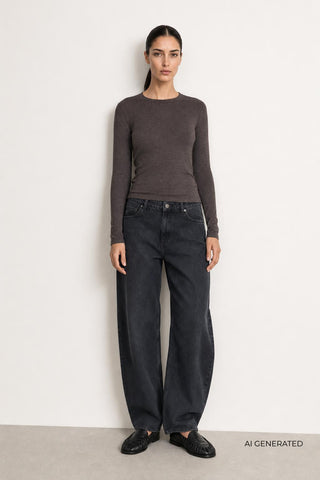 LR-JOSEPHINE 1 T-shirt Dark brown