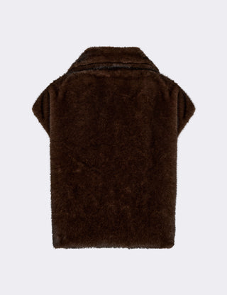 LR-ULLE 2 Waistcoat Dark brown