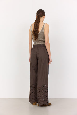 LR-GROLET 6 Pants Dark brown